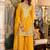 Paisley Embroidered Sequinned Chinon Straight Kurta With Palazzos & Dupatta