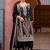Motifs Embroidered Sweetheart Neck Zari Straight Kurta With Palazzos & Dupatta