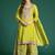 Paisley Embroidered Sequinned Kurta with Palazzos & With Dupatta