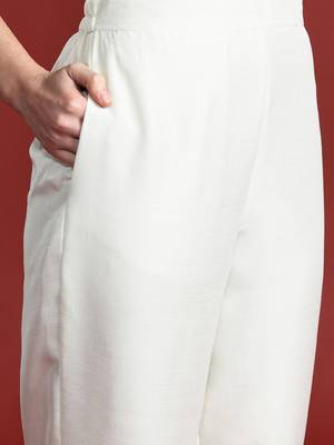 Women Paisley Embroidered Kurta with Trousers & With Dupatta 4