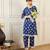 Floral Printed Pure Cotton Notch Neck Straight Kurta With Trousers
