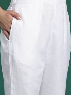 Floral Woven Design Kurta With Trousers & Dupatta 3