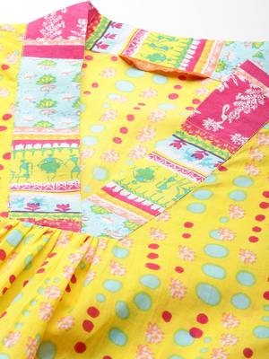 Printed Pure Cotton Kurta with Trousers 2