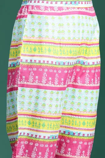 Printed Pure Cotton Kurta with Trousers