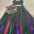 Women's Georgette Black free size Navratri Lehenga with Stitched Blouse and Koti Set