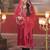 Ethnic Motifs Embroidered Sequinned Velvet Kurta With Trousers & Dupatta