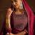 Maroon Ethnic Motifs Embroidered Regular Sequinned Kurta with Trousers & Dupatta