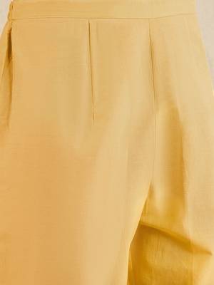 Floral Printed Thread Work Pure Cotton Straight Kurta With Trousers & Dupatta 3