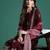 Floral Embroidered Sequinned Kurta With Trousers & Dupatta