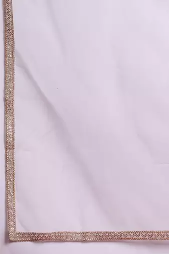 Ethnic Motifs Embroidered Thread Work Liva Kurta with Trousers & Dupatta