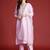 Ethnic Motifs Embroidered Thread Work Liva Kurta with Trousers & Dupatta