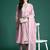 Ethnic Motifs Embroidered Pleated Thread Work Pure Cotton Kurta Set