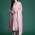 Ethnic Motifs Embroidered Pleated Thread Work Pure Cotton Kurta Set