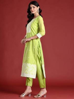 Ethnic Motifs Kurta with Trousers & With Dupatta 6