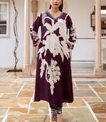 Women Floral Printed Regular Sequinned Kurta with Salwar
