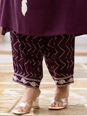 Women Floral Printed Regular Sequinned Kurta with Salwar 7