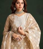 Women Regular Kurta with Trousers & With Dupatta