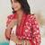 Floral Printed Pleated Beads and Stones Pure Cotton Kurta With Trousers & Dupatta