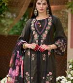 Women Floral Embroidered Regular Thread Work Kurta with Trousers & With Dupatta