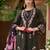 Women Floral Embroidered Regular Thread Work Kurta with Trousers & With Dupatta