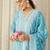 Women Ethnic Motifs Embroidered Regular Thread Work Pure Cotton Kurta with Trousers & With Dupatta