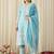 Women Ethnic Motifs Embroidered Regular Thread Work Pure Cotton Kurta with Trousers & With Dupatta