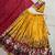 Kalamkari Printed Tussar silk blend Lehenga Choli with Chinon Dupatta