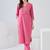 Women Regular Thread Work Kurta with Trousers