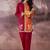 Geometric Thread Work Round Neck Straight Kurta With Trouser