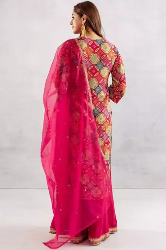 Women Ethnic Motifs Printed Kurta with Palazzos & Dupatta