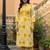 Women Geometric Printed Cotton Kurta with Trousers