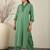 Women Ethnic Motifs Embroidered Sequinned Pure Cotton Kurta with Trousers