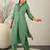 Women Ethnic Motifs Embroidered Sequinned Pure Cotton Kurta with Trousers