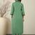 Women Ethnic Motifs Embroidered Sequinned Pure Cotton Kurta with Trousers