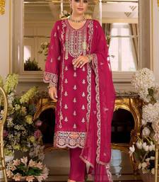 Women Ethnic Motifs Embroidered Kurta with Trousers & Dupatta