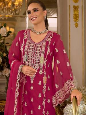 Women Ethnic Motifs Embroidered Kurta with Trousers & Dupatta 2