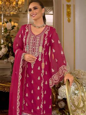 Women Ethnic Motifs Embroidered Kurta with Trousers & Dupatta 6