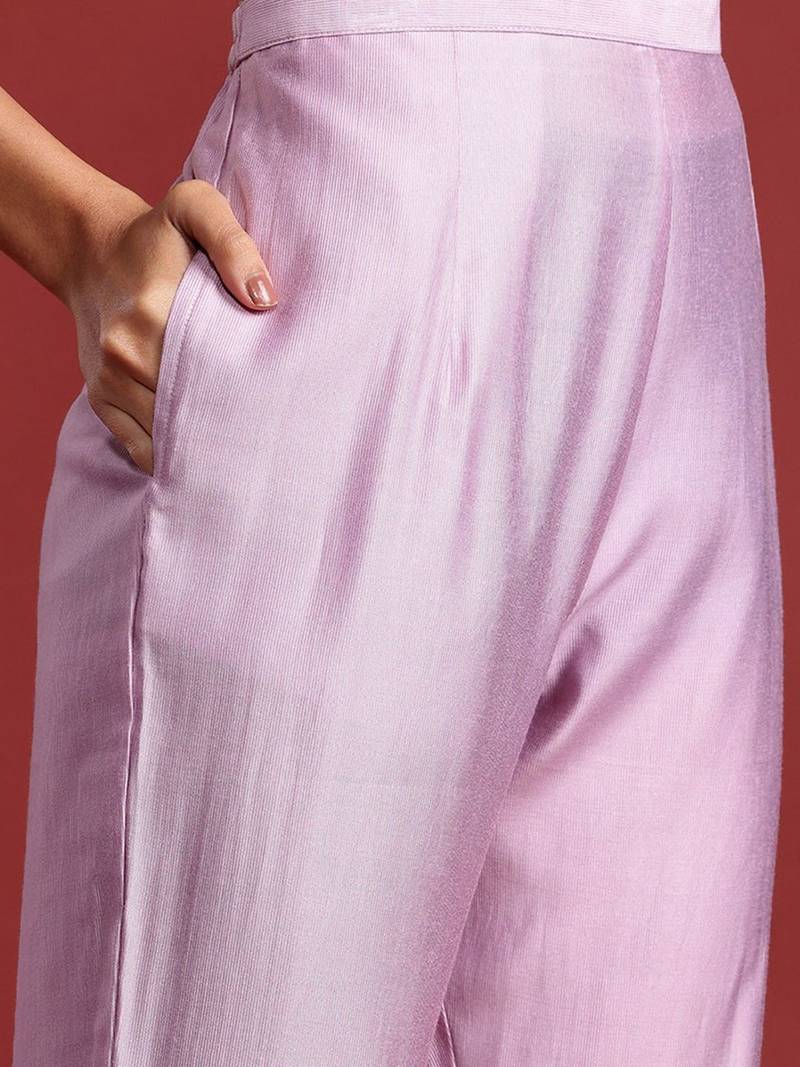 Women Ethnic Motifs Embroidered Regular Liva Kurta with Trousers & Dupatta