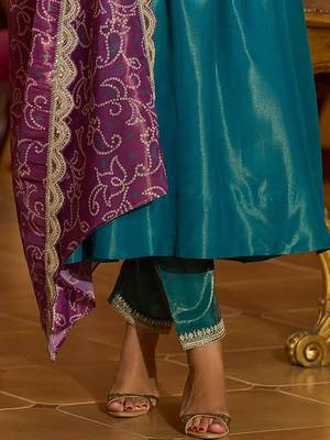 Women Ethnic Motifs Embroidered Regular A-Line Kurta with Trousers & Dupatta 6