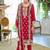 Ethnic Motifs Embroidered Sequinned Kurta with Trousers & With Dupatta