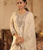 Women Ethnic Motifs Printed Kurta with Palazzo & Dupatta