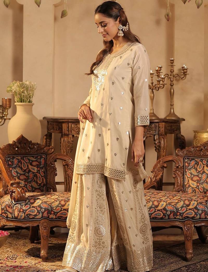 Women Ethnic Motifs Printed Kurta with Palazzo & Dupatta