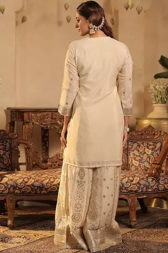 Women Ethnic Motifs Printed Kurta with Palazzo & Dupatta