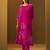 Floral Printed A-Line Mirror Work Kurta With Trouser