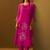 Floral Printed A-Line Mirror Work Kurta With Trouser