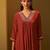 Women Ethnic Motifs Embroidered Thread Work A-Line Kurta with Trouser