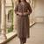 Floral Printed Pure Cotton Straight Kurta With Trousers