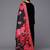 Floral Yoke Design Sequinned Velvet Straight Kurta With Trousers & Dupatta