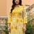 Geometric Printed Pure Cotton Straight Kurta With Trousers