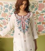 Women Floral Embroidered Kurta with Trousers & Dupatta